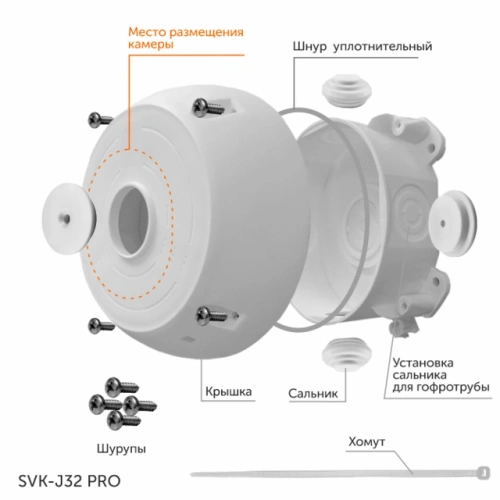 SVK-J32 PRO монтажная коробка белая фото 2